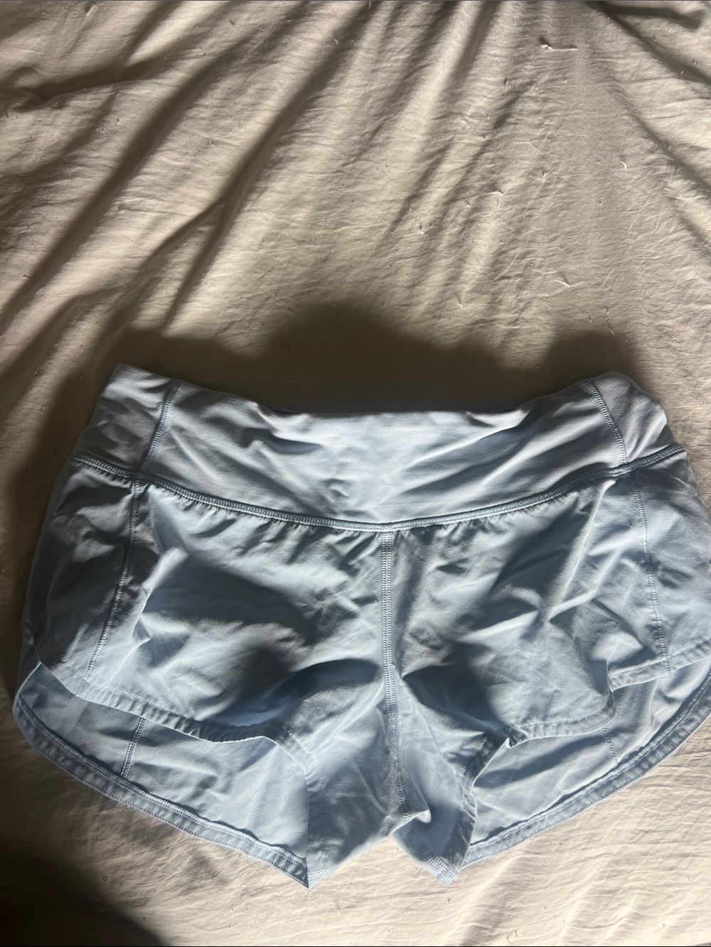lululemon athletica Light Blue Athletic Running Shorts